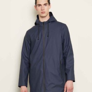NEOBLU Antoine Wax Parka Jacket | Night Blue