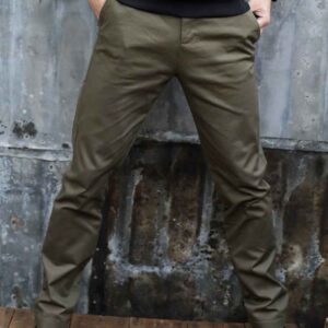 NEOBLU Gustave Chino Trousers | Deep Khaki