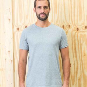 NEOBLU Unisex Loris Organic Piqué T-Shirt | Grey Marl