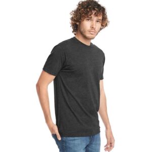 Next Level Apparel Tri-Blend Crew Neck T-Shirt | Vintage Black