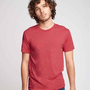 Next Level Apparel Tri-Blend Crew Neck T-Shirt | Vintage Red