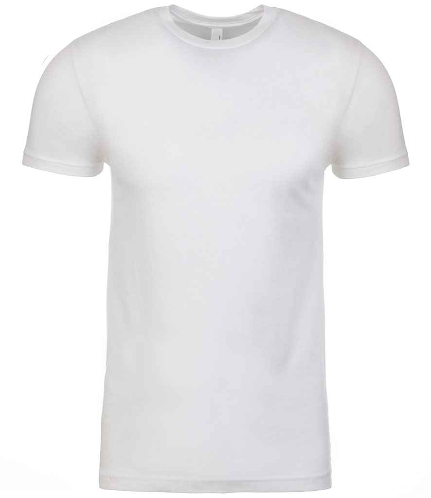 Next Level Apparel Unisex Cotton Crew Neck T-Shirt | White - Image 3