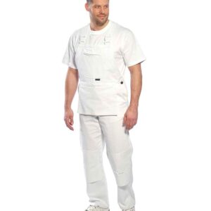 Portwest Bolton Painters Bib N Brace | White