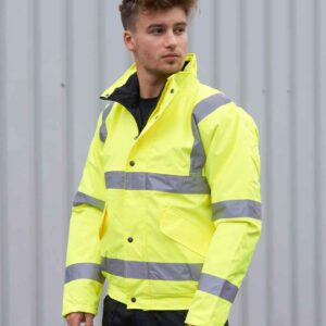Portwest Hi-Vis Bomber Jacket | Yellow