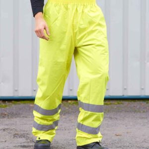 Portwest Hi-Vis Rain Trousers | Yellow
