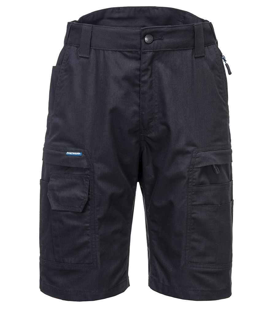 Portwest KX3™ Ripstop Shorts | Black