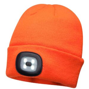 Portwest LED Head Light Beanie | Orange