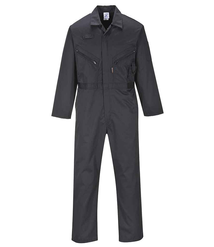 Portwest Liverpool Zip Coverall | Black