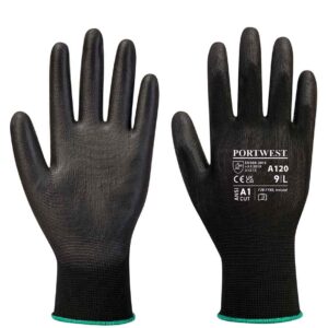 Portwest PU Palm Gloves | Black