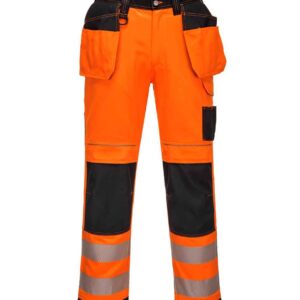 Portwest PW3 Hi-Vis Trousers | Orange/Black
