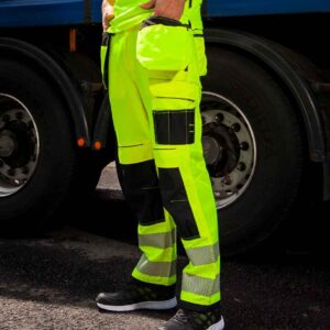 Portwest PW3 Hi-Vis Trousers | Yellow/Black