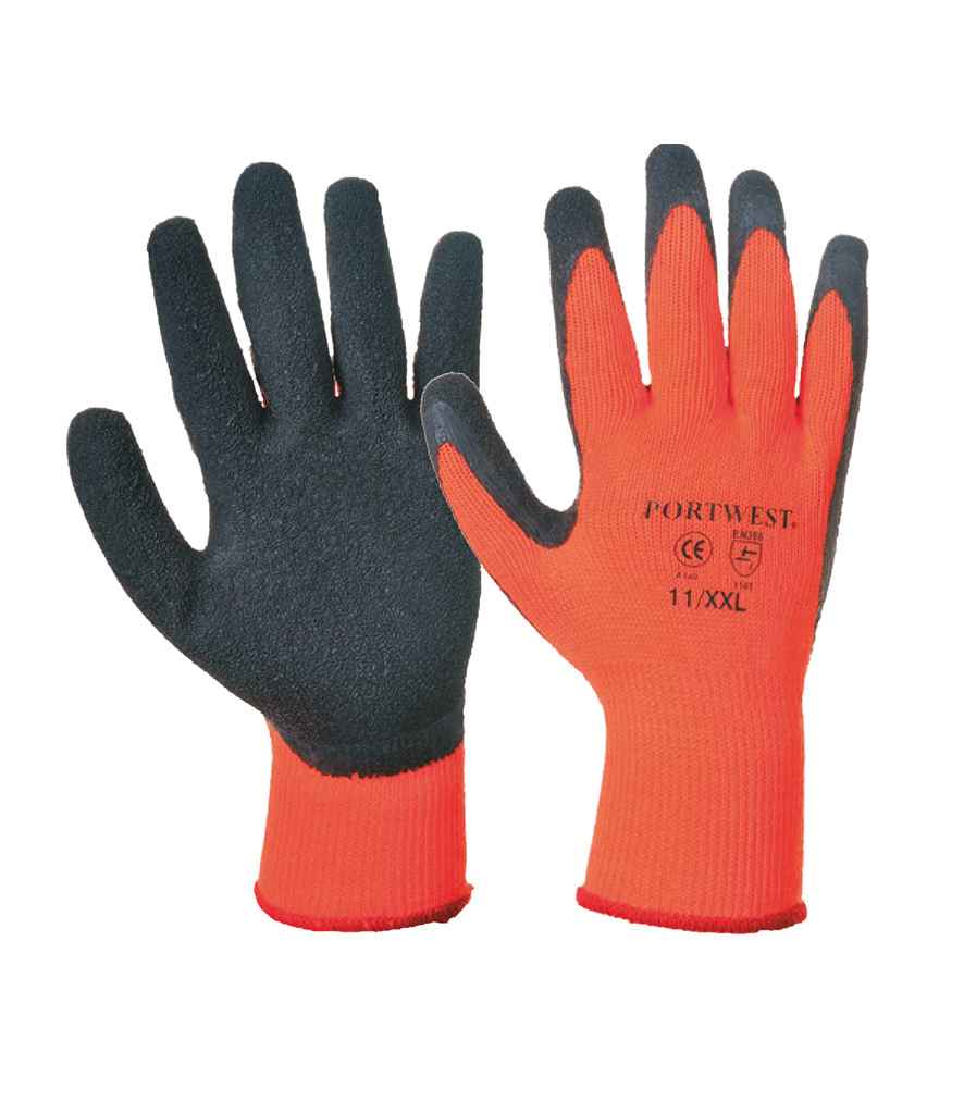 Portwest Thermal Grip Gloves | Orange - Image 2