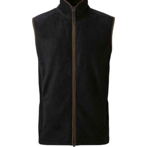 Premier Artisan Fleece Gilet | Black/Brown