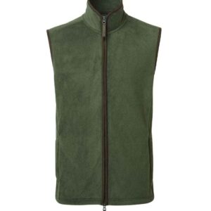 Premier Artisan Fleece Gilet | Moss Green/Brown