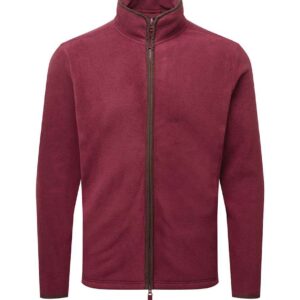 Premier Artisan Fleece Jacket | Burgundy/Brown