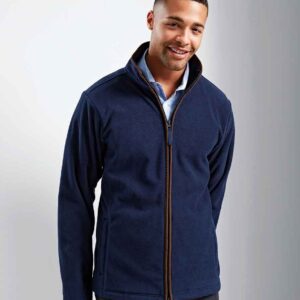 Premier Artisan Fleece Jacket | Navy/Brown
