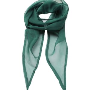 Premier 'Colours' Chiffon Scarf | Bottle Green