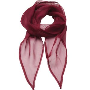 Premier 'Colours' Chiffon Scarf | Burgundy