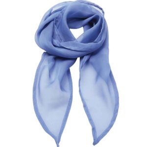 Premier 'Colours' Chiffon Scarf | Mid Blue