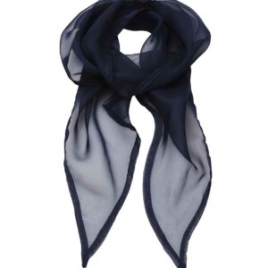 Premier 'Colours' Chiffon Scarf | Navy