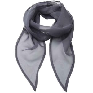 Premier 'Colours' Chiffon Scarf | Steel