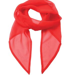 Premier 'Colours' Chiffon Scarf | Strawberry Red