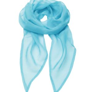 Premier 'Colours' Chiffon Scarf | Turquoise Blue