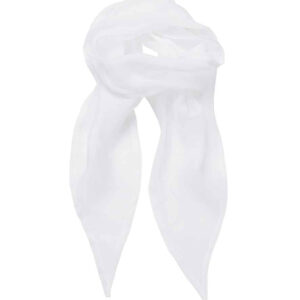 Premier 'Colours' Chiffon Scarf | White