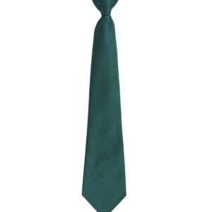 Premier 'Colours' Fashion Clip Tie | Bottle Green