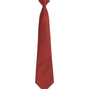 Premier 'Colours' Fashion Clip Tie | Burgundy
