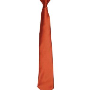 Premier 'Colours' Satin Clip Tie | Chestnut