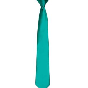 Premier 'Colours' Satin Clip Tie | Emerald