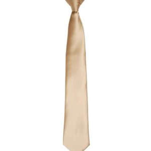 Premier 'Colours' Satin Clip Tie | Khaki