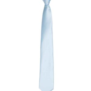 Premier 'Colours' Satin Clip Tie | Light Blue