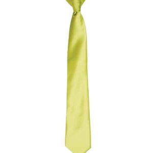 Premier 'Colours' Satin Clip Tie | Lime Green