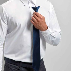 Premier 'Colours' Satin Clip Tie | Navy