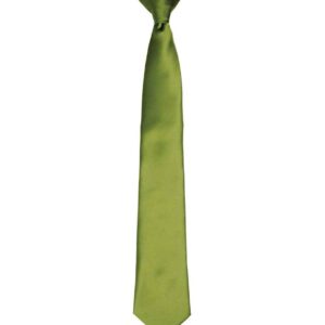 Premier 'Colours' Satin Clip Tie | Oasis Green