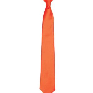Premier 'Colours' Satin Clip Tie | Orange