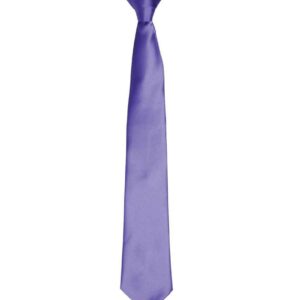 Premier 'Colours' Satin Clip Tie | Purple
