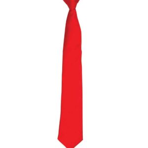 Premier 'Colours' Satin Clip Tie | Red