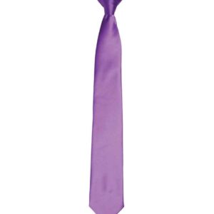 Premier 'Colours' Satin Clip Tie | Rich Violet
