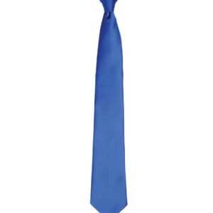 Premier 'Colours' Satin Clip Tie | Royal Blue