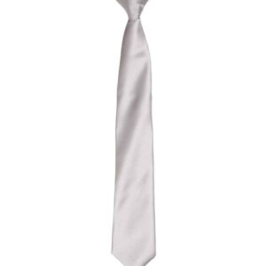 Premier 'Colours' Satin Clip Tie | Silver