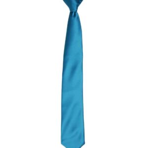 Premier 'Colours' Satin Clip Tie | Teal