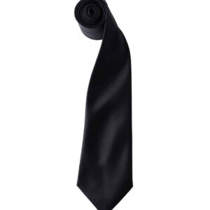 Premier 'Colours' Satin Tie | Black