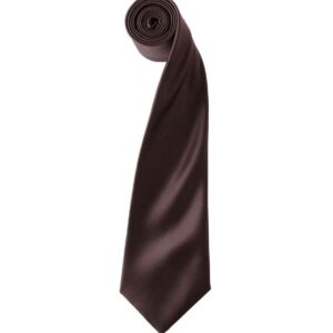 Premier 'Colours' Satin Tie | Brown