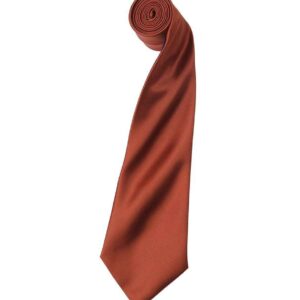 Premier 'Colours' Satin Tie | Chestnut