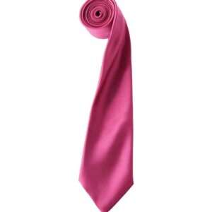Premier 'Colours' Satin Tie | Hot Pink