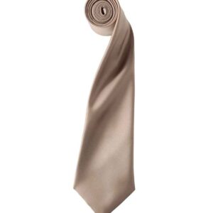 Premier 'Colours' Satin Tie | Khaki