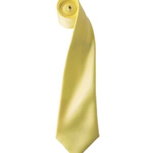 Premier 'Colours' Satin Tie | Lemon